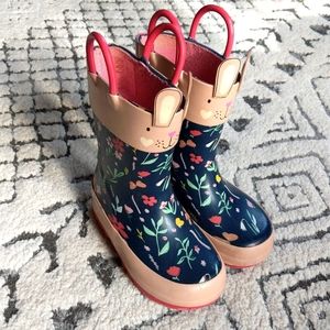 Floral Girls Rain Boots
